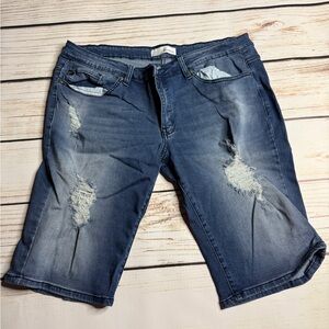 Kancan Women's Blue Jean Shortd